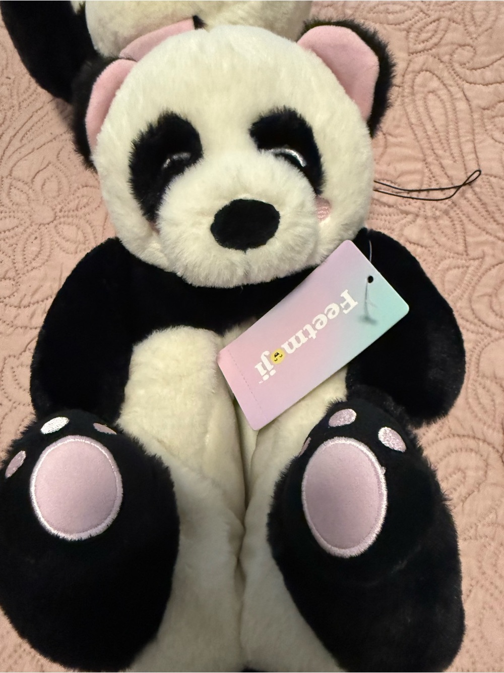 Plush Panda Feetmoji Slippers - Picture 2 of 4